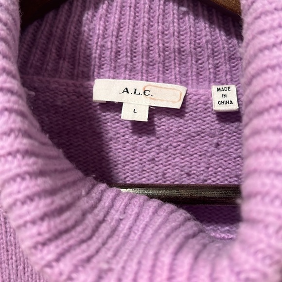 A.L.C. Taryn Wool Blend Turtleneck Sweater - Size Large - Picture 8 of 11